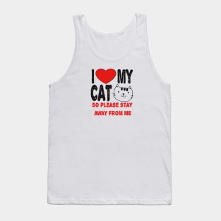 I LOVE MY CAT Tank Top